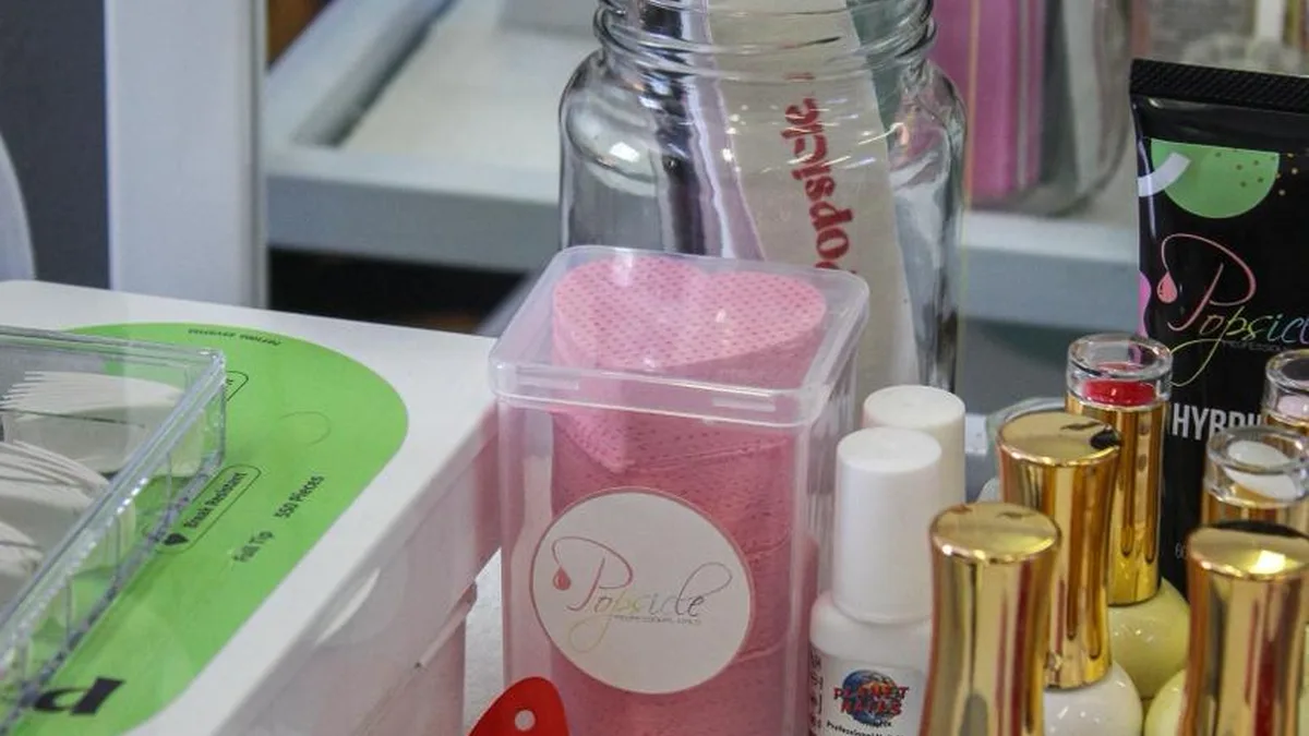 Nail technology products and tools used in short courses at Helderberg School of Beauty