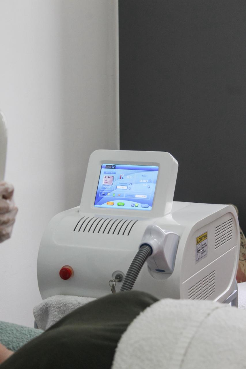 Professional laser treatment machine used in advanced beauty training